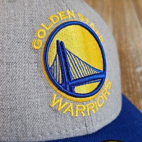 Golden State Warriors New Era Hat Cap Low Crown Grey Blue Gold 59FIFTY 7 1/4 GSW main image 10